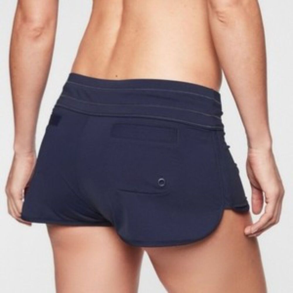 Athleta Surge Swim Short Navy Blue, Large (C3)